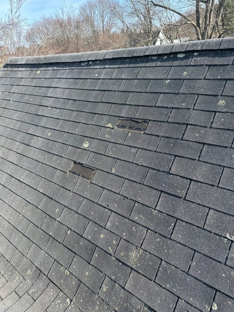 Missing Shingles Greene County NY needing repair
