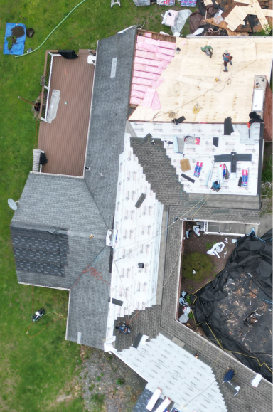 Roof replacement process Rutland VT by Northland Roofing